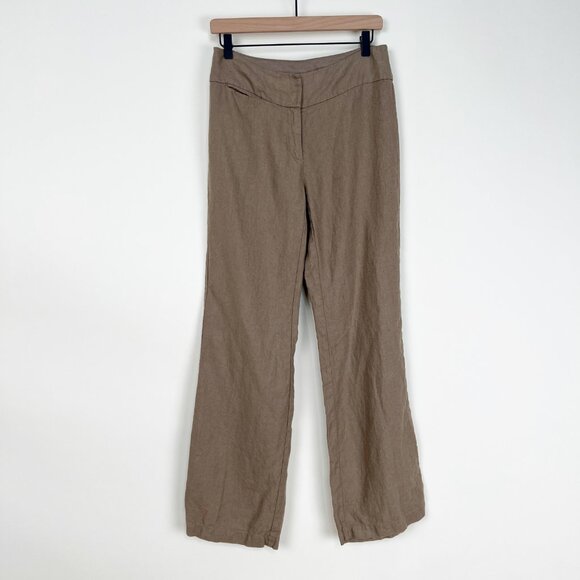 Eileen Fisher Pants - New Eileen Fisher 100% Linen Wide Leg Straight Trousers Minimalist Coastal Pants